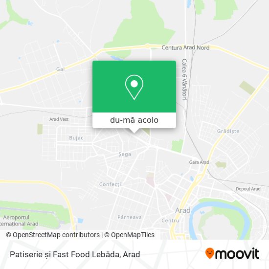 Hartă Patiserie şi Fast Food Lebăda