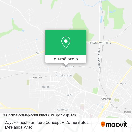 Hartă Zaya - Finest Furniture Concept + Comunitatea Evreiască