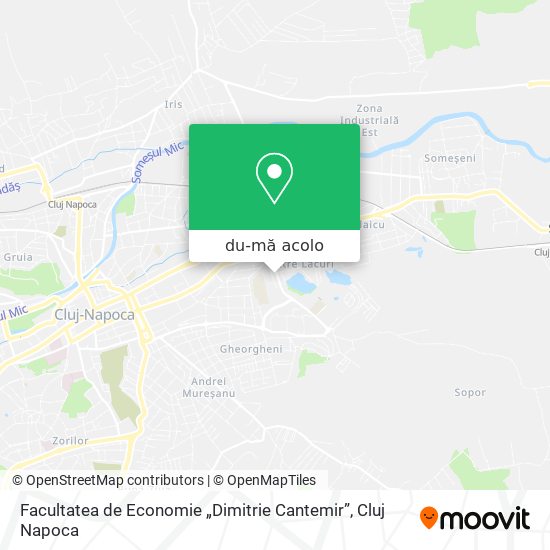 Hartă Facultatea de Economie „Dimitrie Cantemir”