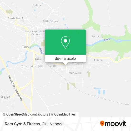 Hartă Rora Gym & Fitness