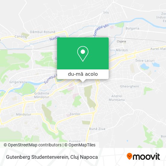 Hartă Gutenberg Studentenverein