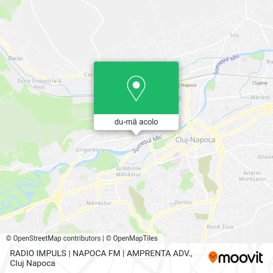 Hartă RADIO IMPULS | NAPOCA FM | AMPRENTA ADV.