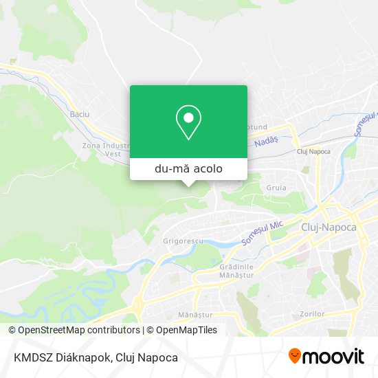 Hartă KMDSZ Diáknapok