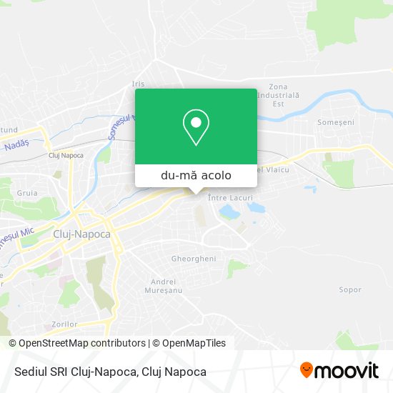 Hartă Sediul SRI Cluj-Napoca