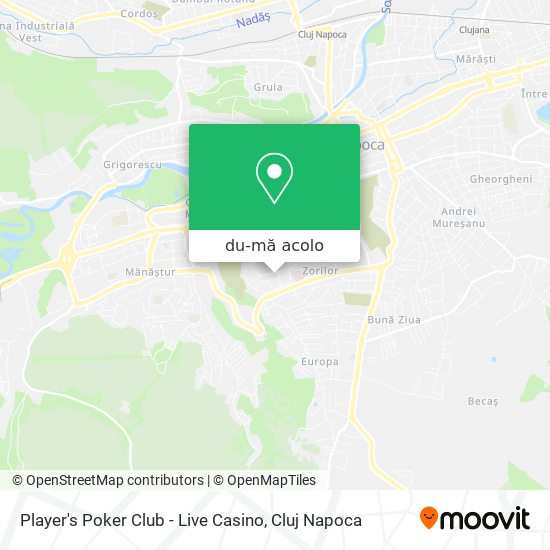 Hartă Player's Poker Club - Live Casino