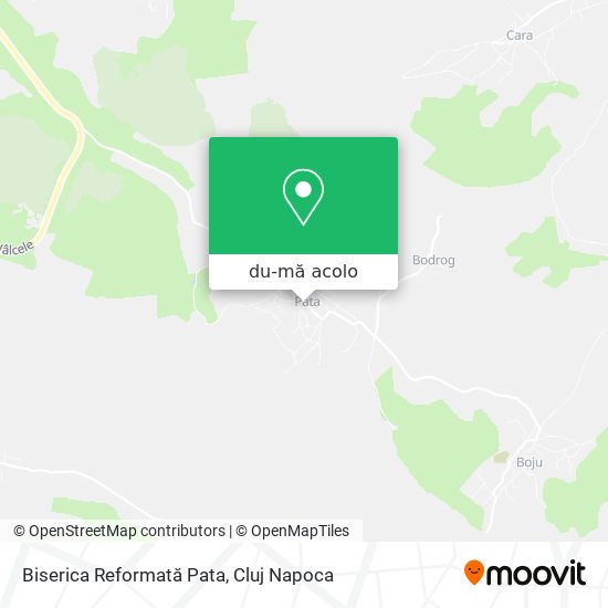 Hartă Biserica Reformată Pata