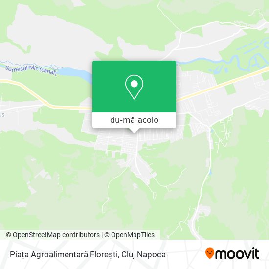 Hartă Piața Agroalimentară Florești