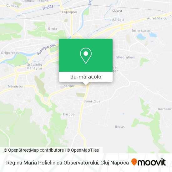 Hartă Regina Maria Policlinica Observatorului