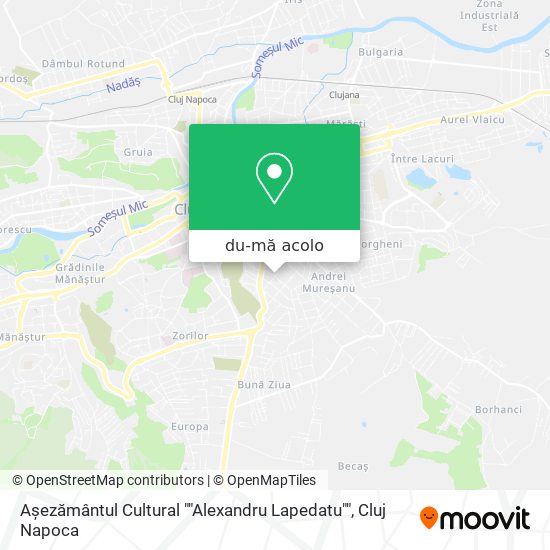 Hartă Așezământul Cultural ""Alexandru Lapedatu""