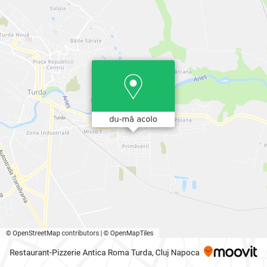 Hartă Restaurant-Pizzerie Antica Roma Turda