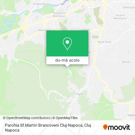 Hartă Parohia Sf.Martiri Brancoveni Cluj-Napoca