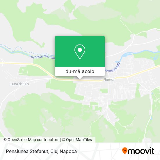 Hartă Pensiunea Stefanut