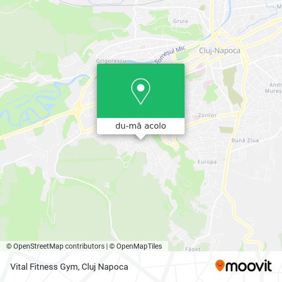 Hartă Vital Fitness Gym