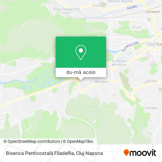 Hartă Biserica Penticostală Filadelfia