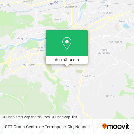 Hartă CTT Group-Centru de Termopane