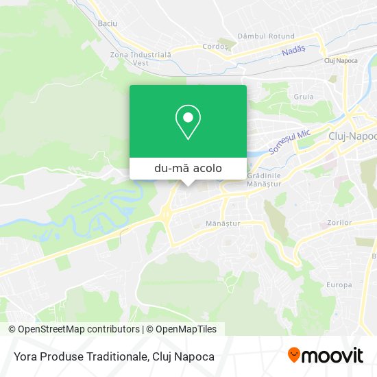 Hartă Yora Produse Traditionale