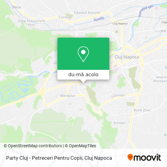 Hartă Party Cluj - Petreceri Pentru Copii