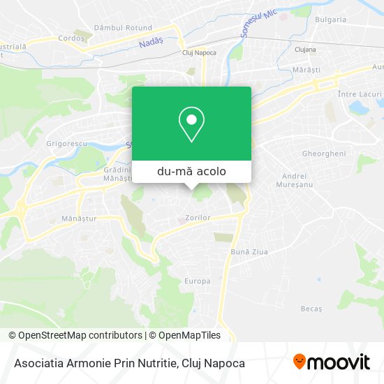 Hartă Asociatia Armonie Prin Nutritie