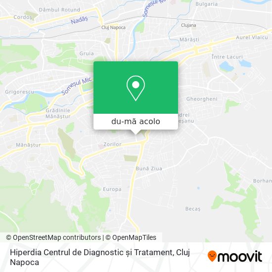 Hartă Hiperdia Centrul de Diagnostic și Tratament