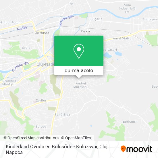 Hartă Kinderland Óvoda és Bölcsőde - Kolozsvár