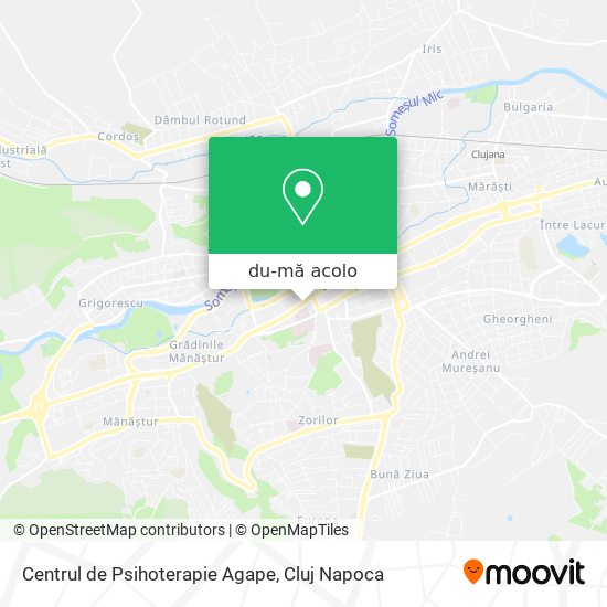 Hartă Centrul de Psihoterapie Agape