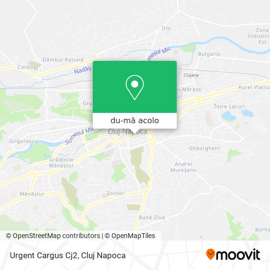 Hartă Urgent Cargus Cj2