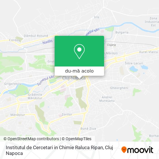 Hartă Institutul de Cercetari in Chimie Raluca Ripan