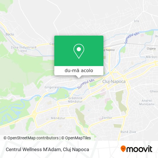 Hartă Centrul Wellness M'Adam