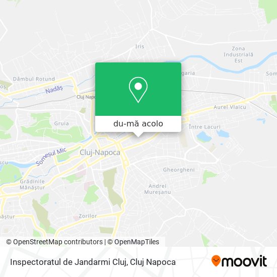 Hartă Inspectoratul de Jandarmi Cluj