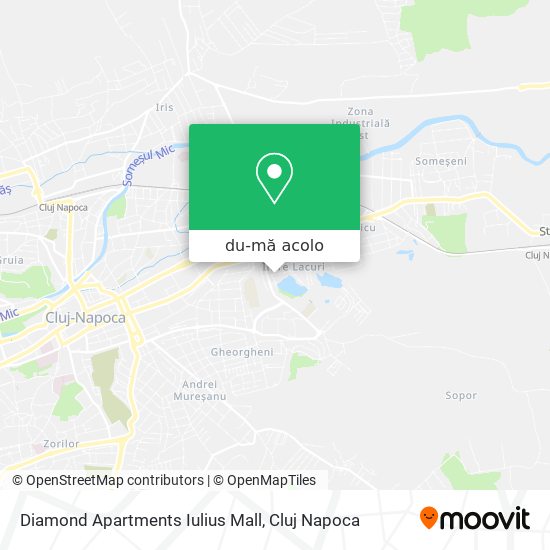 Hartă Diamond Apartments Iulius Mall