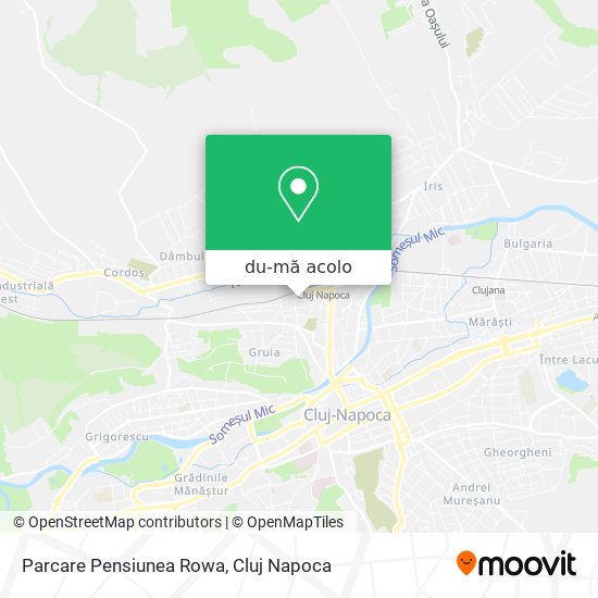 Hartă Parcare Pensiunea Rowa