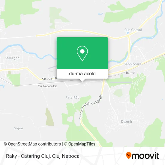 Hartă Raky - Catering Cluj
