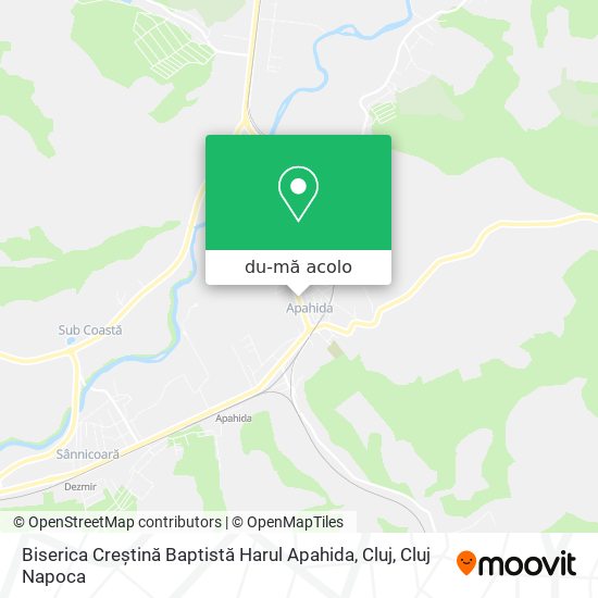 Hartă Biserica Creştină Baptistă Harul Apahida, Cluj