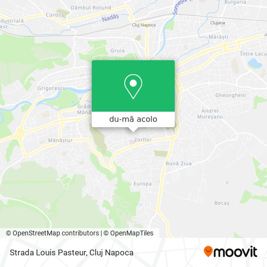 Hartă Strada Louis Pasteur