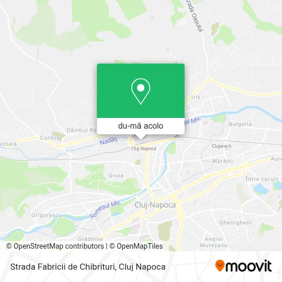 Hartă Strada Fabricii de Chibrituri