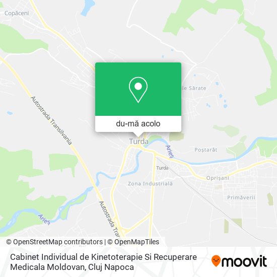 Hartă Cabinet Individual de Kinetoterapie Si Recuperare Medicala Moldovan