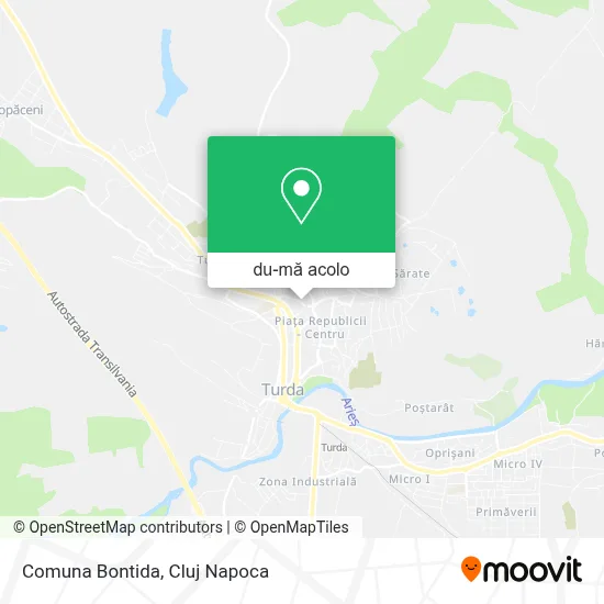 Hartă Comuna Bontida