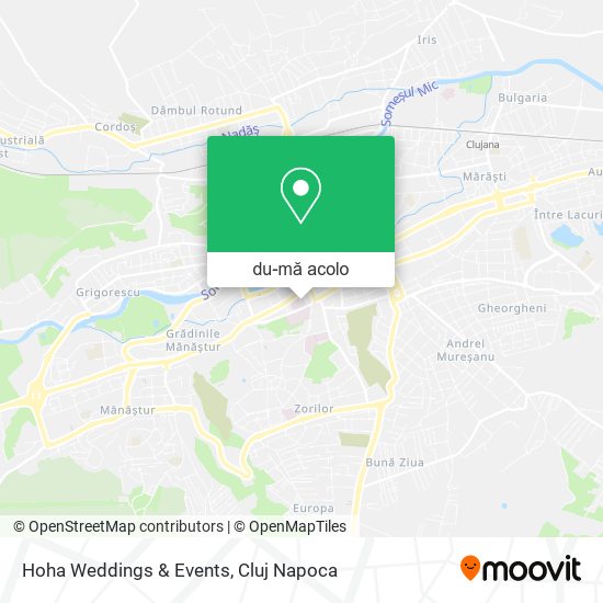 Hartă Hoha Weddings & Events