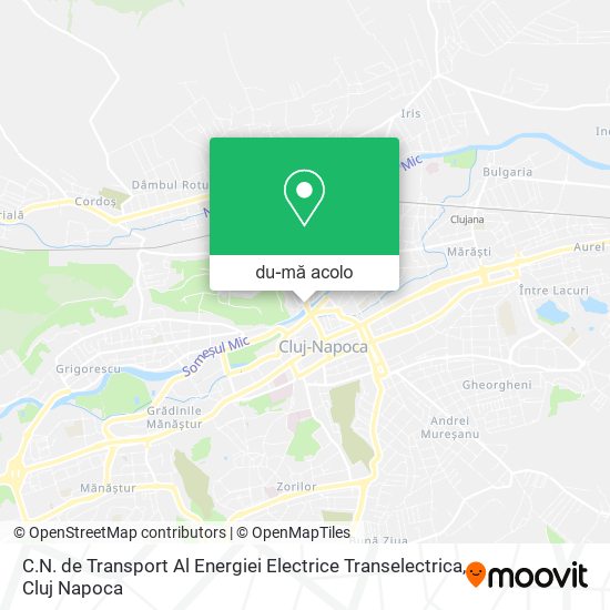 Hartă C.N. de Transport Al Energiei Electrice Transelectrica