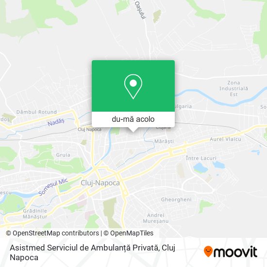 Hartă Asistmed Serviciul de Ambulanță Privată