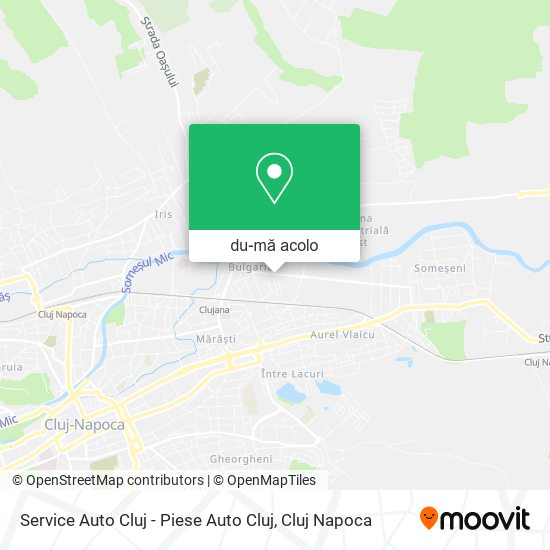 Hartă Service Auto Cluj - Piese Auto Cluj