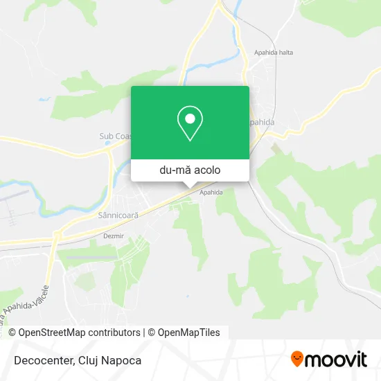 Hartă Decocenter