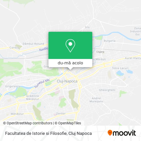 Hartă Facultatea de Istorie si Filosofie