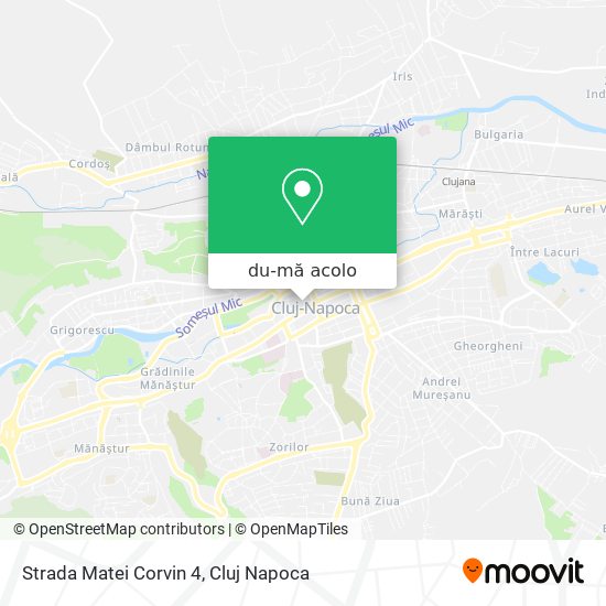 Hartă Strada Matei Corvin 4