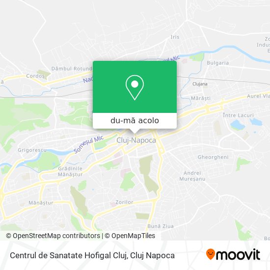 Hartă Centrul de Sanatate Hofigal Cluj