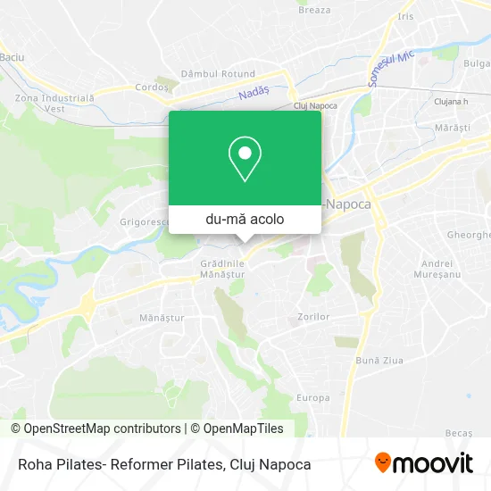 Hartă Roha Pilates- Reformer Pilates