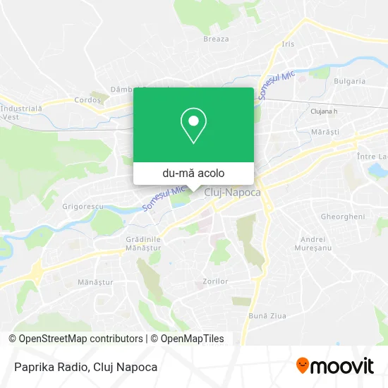 Hartă Paprika Radio