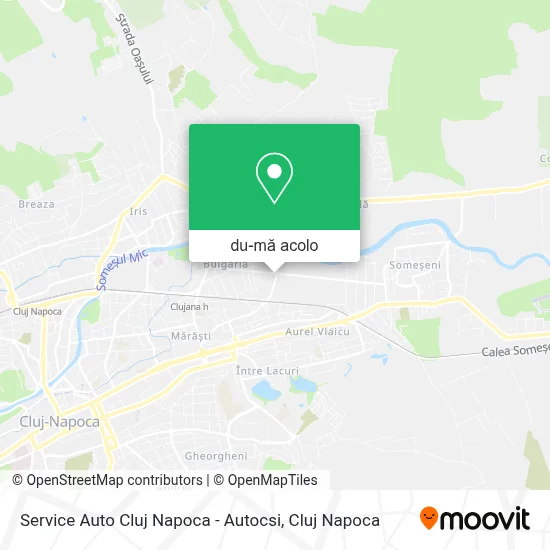 Hartă Service Auto Cluj Napoca - Autocsi