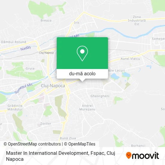 Hartă Master In International Development, Fspac