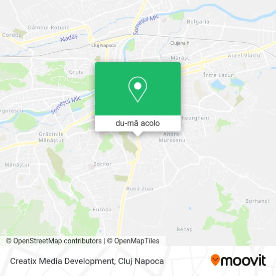 Hartă Creatix Media Development